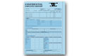 Employee History Folder Blue Impr